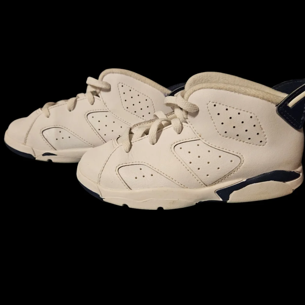 Nike Air Jordan 6 Retro TD Toddler Shoes Midnight Navy sz 10C - Picture 2 of 3